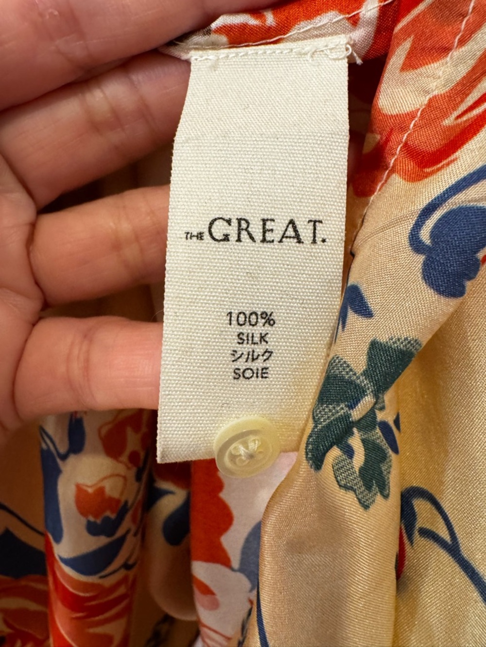 The Great. The Vestige Silk in Echo Rose Print Maxi dress Sz 1 (US S) - Picture 13 of 13